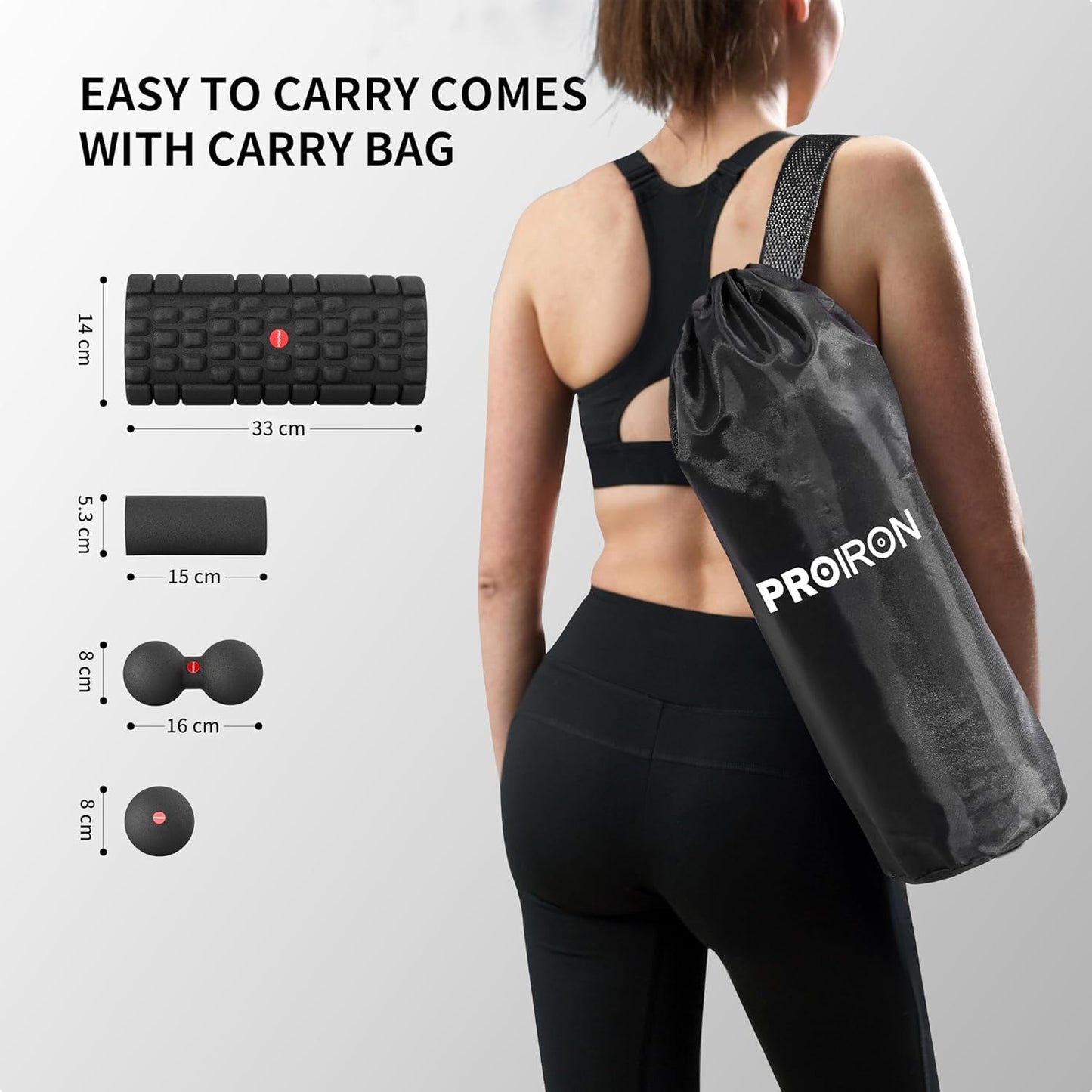 5 in 1 Deep Tissue Foam Roller Set