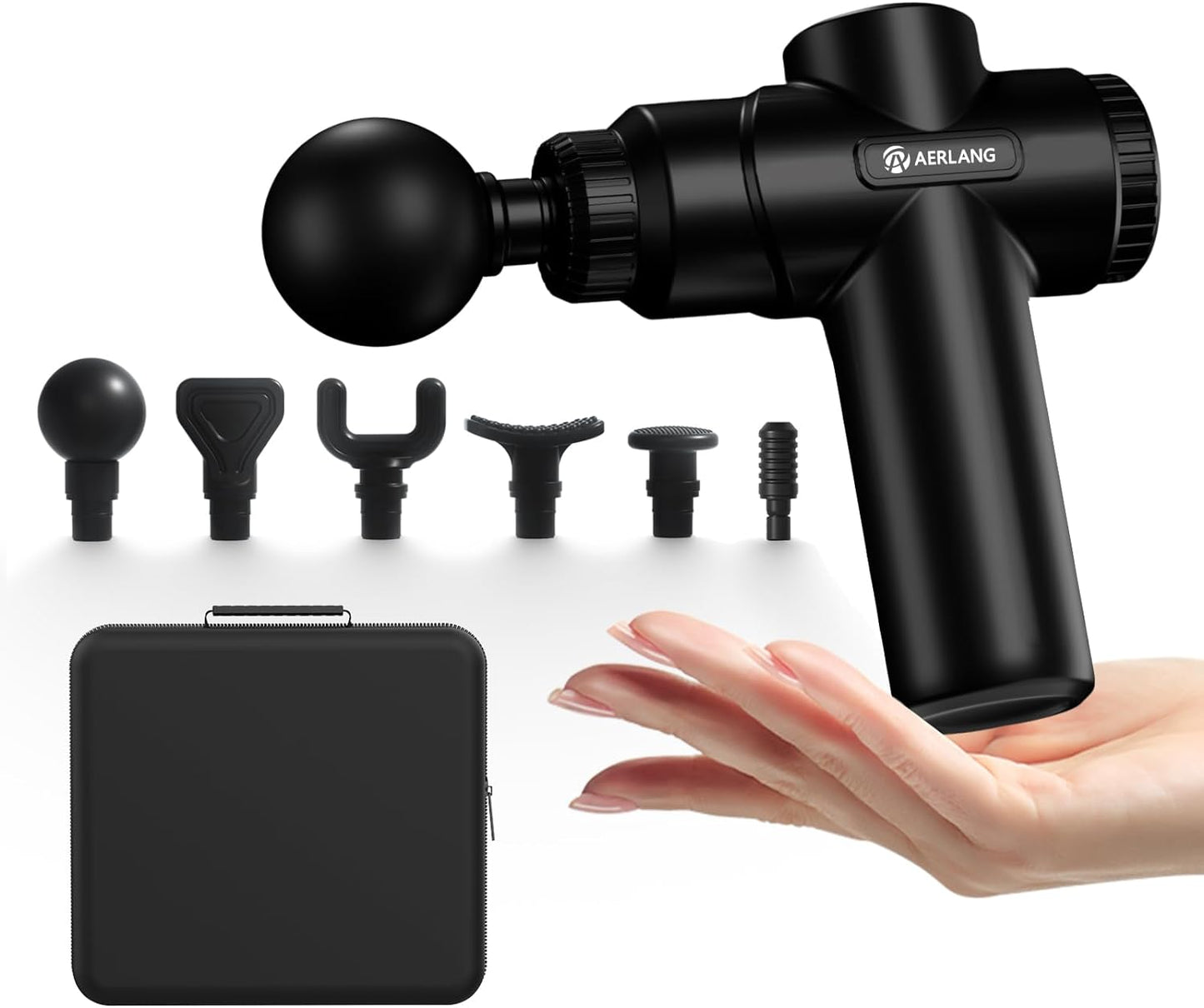 Massage Gun, Massage Gun Deep Tissue, with 10 Speed Levels, Type-C Charging, Portable Handheld Muscle Massager, Home and Office Use, Ideal Gifts for Men